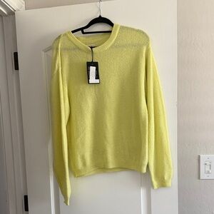 Chaser Neon Yellow Crewneck Sweater